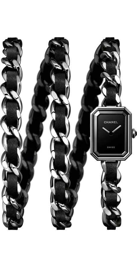 PREMIÈRE Iconic Chain Watch Steel & Calfskin